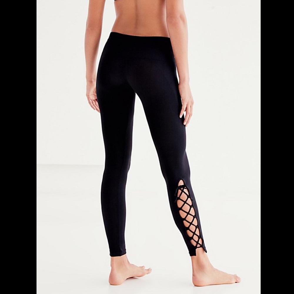 NEW Free People Movement On Tour Lace Up Leggings